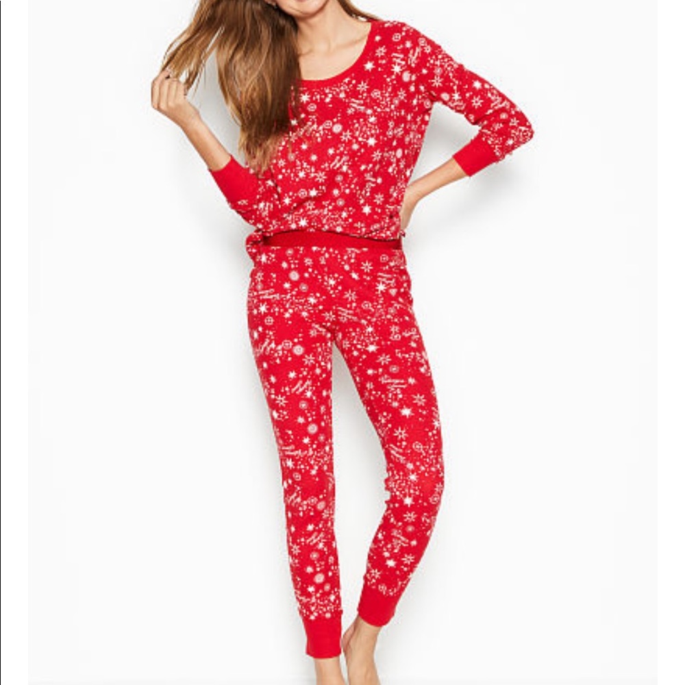 Victoria Secret thermal long pajama set
